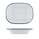 Блюдо для подачи 18х13 см h4 см 400 мл Blue Rim эмалированная сталь SUNNEX (CED9078)