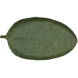 Блюдо 53,5x29x3 см овальное Лист Green Banana Leaf пластик меламин  P.L. PROFF CUISINE (JW46020-TAI)