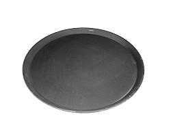 Поднос прорезиненный круглый 46 см черный Jiwins MACO (JW-R1800CT-BL)