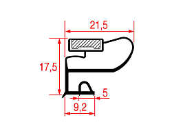 Уплотнитель изоляционный для панели 640х390 мм ALPENINOX (600213)