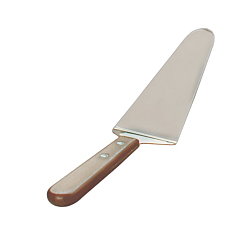 Лопатка 26 см, изогнутая, нержавеющая сталь с деревянной ручкой MGSTEEL