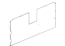 Панель задняя для XVC315G UNOX (0F1380A1)