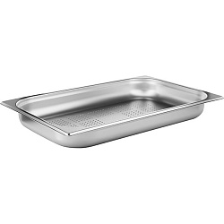 Гастроемкость GN 1/1 53х32,5х6,5 см перфорированная; нержавеющая PROHOTEL