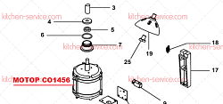 CO1456 Мотор для соковыжималки AGR,TFA3P Fimar