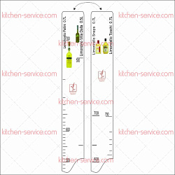 Линейка барная Lemoncello Pallini, Snaps, Toschi (0.7 л) Villa Dalla (0.5 л) P.L. PROFF CUISINE (81250014)