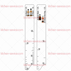 Линейка барная Jim Beam (700 мл/1 л) / Black (700 мл) / Red Stag (700 мл) P.L. PROFF CUISINE (81250158)