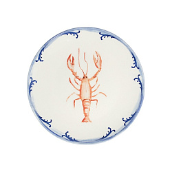 Тарелка 25см Lobster Blue 1972 BY ID FINE