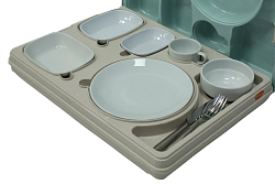 Набор посуды для термоподноса шестисекционного фарфор TRIBECA