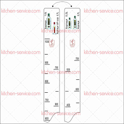 Линейка барная Хортиця 0,5/0,7/1 л Хортиця VIP 0.7 л P.L. PROFF CUISINE (81250008)