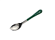 Ложка гарнирная 28,5 см, нержавеющая сталь, зеленая ручка MGSTEEL