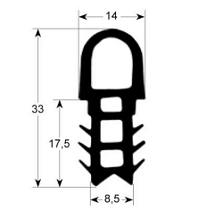 Уплотнитель дверной для ALTO SHAAM (GS25550)