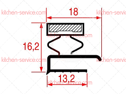 Уплотнитель 605х375 мм для SAGI (3186947)
