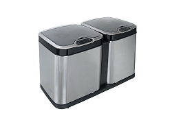Ведро сенсорное для раздельного сбора мусора JAH-8520 14 л (2 емкости, 7+7) FOODATLAS