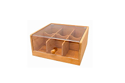 Контейнер для пакетиков чая 6 отделений с крышкой VIN BOUQUET