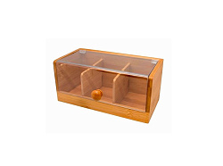 Контейнер для пакетиков чая 3 отделения с крышкой VIN BOUQUET