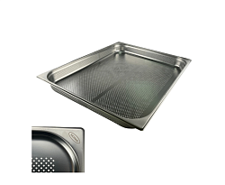 Гастроемкость перфорированная GN2/1 х65 мм 530х650 мм 19.5 л 4 мм нержавеющая сталь MGSTEEL