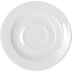Блюдце «Карат» фарфор 16 см белое BAUSCHER