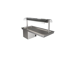 Витрина холодильная встраиваемая CHEF LINE LTRSI2L2SG APACH