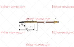 Термоэлемент ASA 11/32 400 мм для печи (3440040)