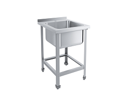 Ванна моечная 1 секция Эконом ВМОцб1-500ЭЦК с бортом ПИЩЕВЫЕ ТЕХНОЛОГИИ