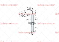 Электрод зажигания 9,5x60 мм для печи (3020205)