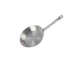 Сковорода нержавеющая 220х41 мм, тройное дно, индукция ROAL