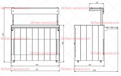 Прилавок с тепловой поверхностью RH12А Capital Челябторгтехника