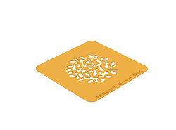 Трафарет для декора блюд 100 мм высота 1 мм Ветки силикон SILIKOMART