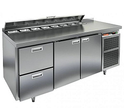 Стол холодильный для салатов SL2-211GN (1/6) HICOLD