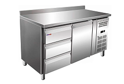 Стол холодильный GN2230TN (бортик 3 ящика 1 дверь) COOLEQ