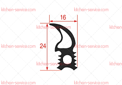 Уплотнитель дверной 700x590 мм для печи (5078752)
