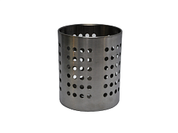 Подставка для столовых приборов (стакан) 125 мм перфорированная нержавеющая сталь MGSTEEL
