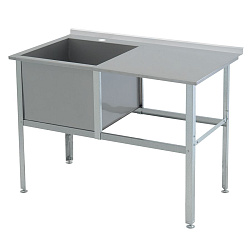 Ванна моечная ВМС-1/430 с бортом Алента ATESY