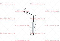 Электрод зажигания 7x45 мм для печи (3020193)
