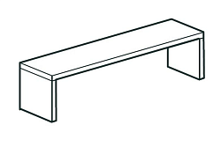 Полка настольная закрытая CHEF LINE LOSC35100T1CS APACH