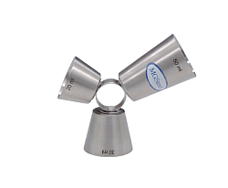 Джиггер 20/30/50 мл 38/42/40 х115 мм нержавеющая сталь MGSTEEL