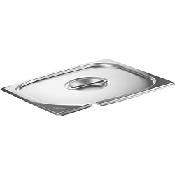 Крышка  35,7х32,5 см для гастроемкости GN 2/3 с вырезом для ложки; сталь нержавеющая PROHOTEL
