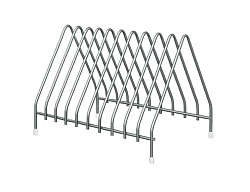 Подставка для досок на 10 шт. 42х29х28 см нержавеющая сталь MGSTEEL