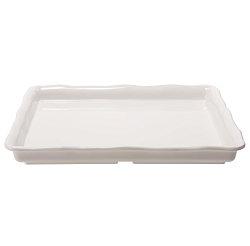 Блюдо 35x30x4,5 см прямоугольное с бортом White пластик меламин P.L. PROFF CUISINE (1412)