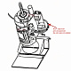 Жгут 3-фазный для овощерезки RG-350 HALLDE (40800)