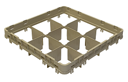 Секция дополнительная для кассеты 9 ячеек закрытая E2 500х500х70 мм бежевая TRIBECA