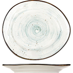 Тарелка мелкая 17,5х15,5см фарфор «Пастораль» KUNSTWERK