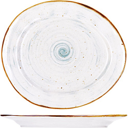 Тарелка мелкая 22,8х19,5 см фарфор «Пастораль» KUNSTWERK