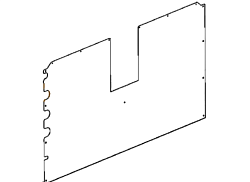 Панель задняя для XVC305E UNOX (0F1450A0)