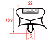Уплотнитель двери для MF 70.1 IRINOX (1010122)