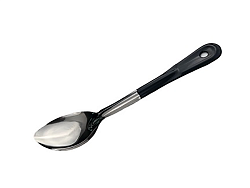 Ложка гарнирная 28,5 см, нержавеющая сталь, черная ручка MGSTEEL