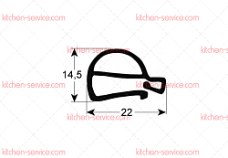Уплотнитель дверной для печи (3186040)