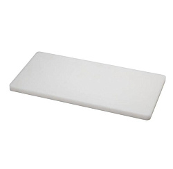 Доска разделочная 250х150х10 мм, полипропилен белая MGprof (1714)