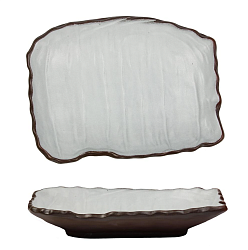 Блюдо прямоугольное 450 мл Crush White Matt New Taiga P.L. PROFF CUISINE (16-303dk, whitematt)