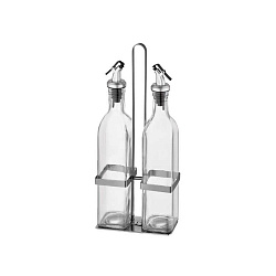 Набор для масла (2 бутылки) 500 мл на подставке черный NARIN